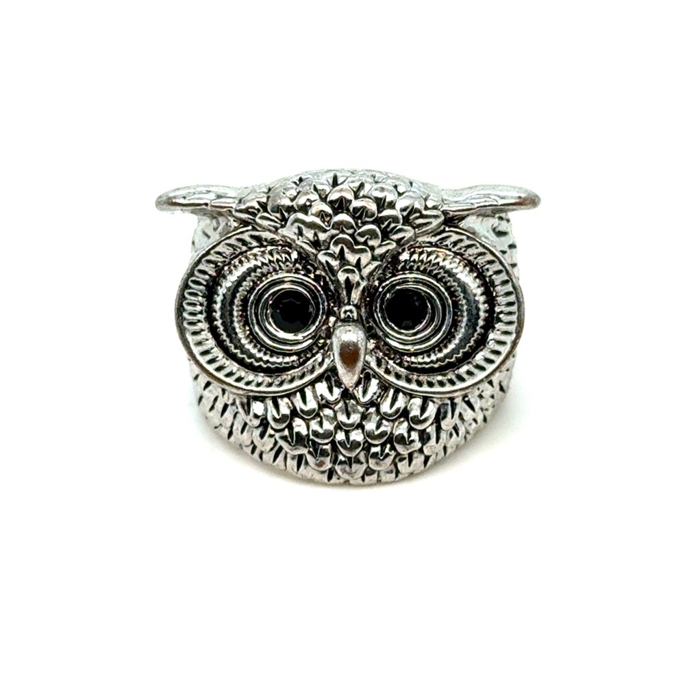 Silver Owl Statement Ring - Women Jewelry - Picture 1 of 5